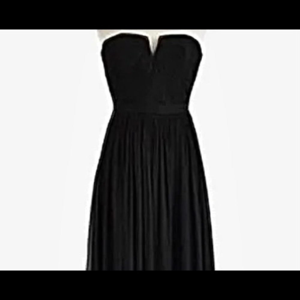 Elegant Black Strapless Dress